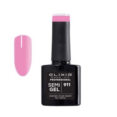 Esmalte Permanente De Uñas Elixir Semi Gel Nº 911 Rose Pink-Sorci