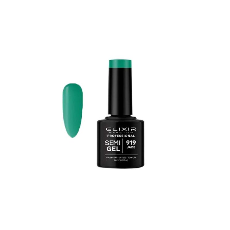 Esmalte Permanente De Uñas Elixir Semi Gel Nº 919 Jade - Sorci