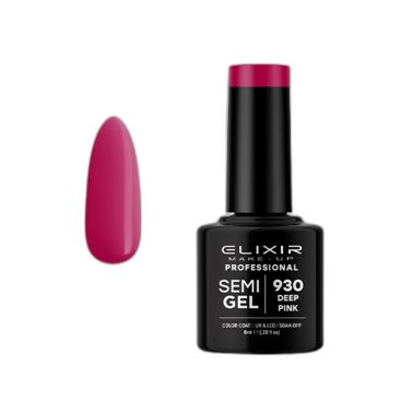 Esmalte Permanente De Uñas Elixir Semi Gel Nº 930 Deep Pink - sorci