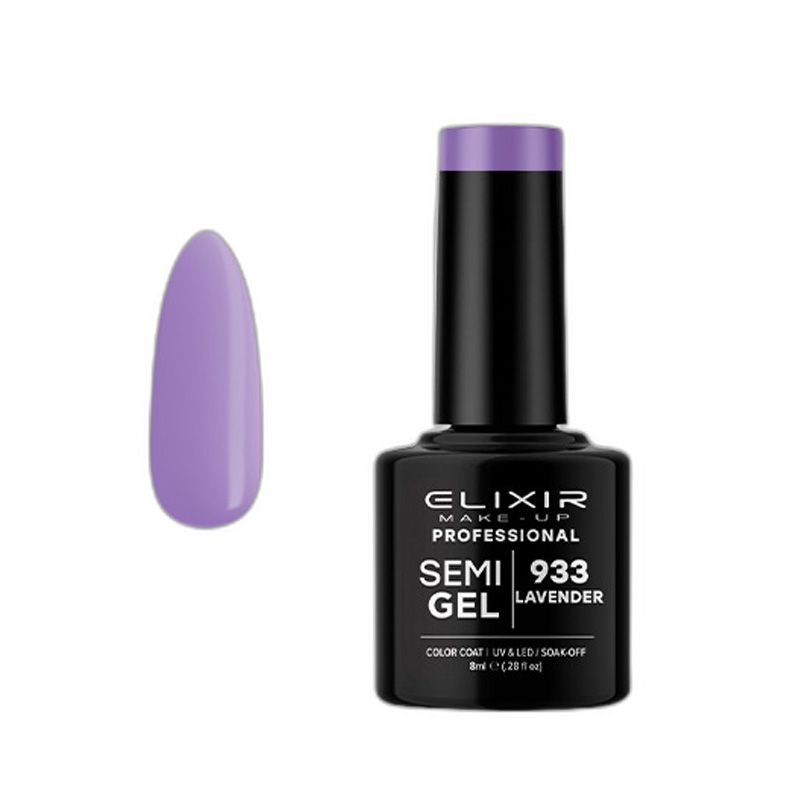 Esmalte Permanente De Uñas Elixir Semi Gel Nº 933 Lavender - sorci