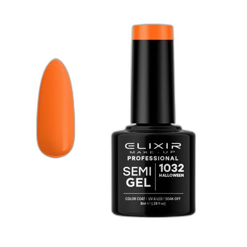 Esmalte Permanente De Uñas Elixir Semi Gel Nº 1032 Halloween - sorci