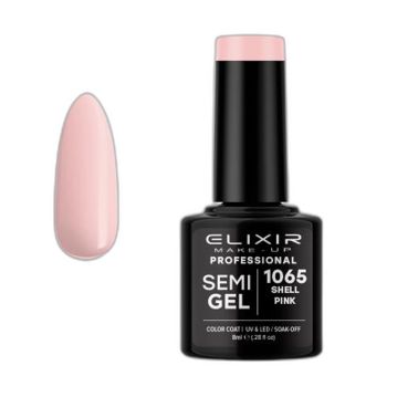 Esmalte Permanente De Uñas Elixir Semi Gel Nº 1065 Shell Pink - sorci